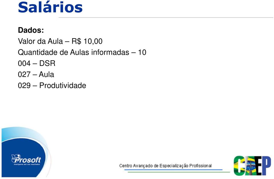 de Aulas informadas 10 004