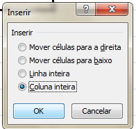 3-Edição e formatação de uma Folha de cálculo Inserir linhas e colunas Técnica I 1-Seleccionar a linha sobre a qual se faz inserção 2-Clica no botão direito do rato