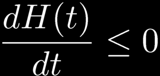 Boltzmann definiu a grandeza e mostrou que Teorema H Em 1877 Boltzmann estudou um