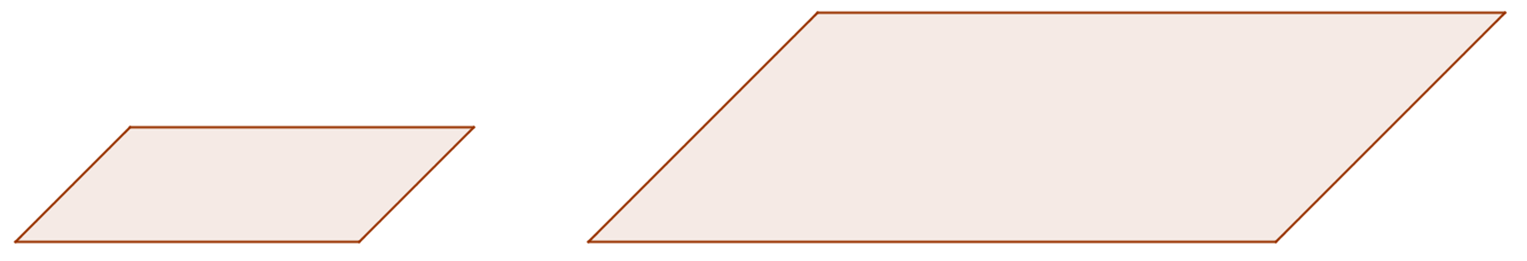 Exemplo 4 Considerem-se e Q polígonos semelhantes abaixo representados: Q Sabendo que o perímetro de é igual a 8,8cm, que o perímetro de Q é igual a