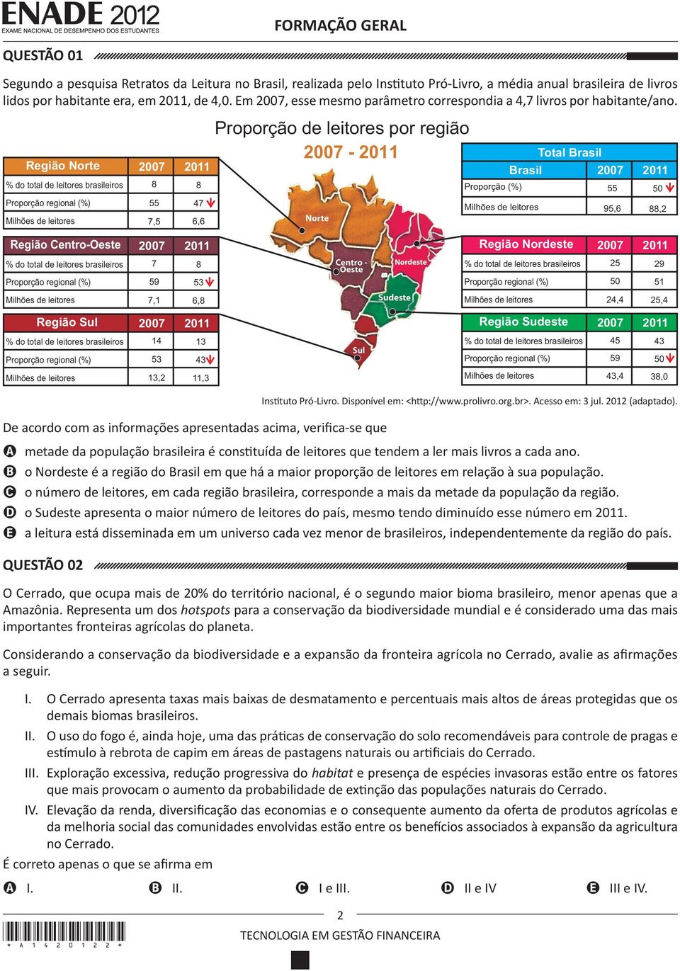 Região Norte 2007 2011 % do total de leitores brasileiros Proporção regional (%) Milhões de leitores 8 55 7,5 8 47 6,6 Proporção de leitores por região 2007-2011 Proporção (%) Milhões de leitores