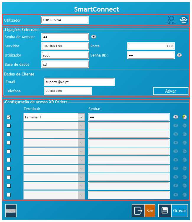 Desta forma todos os acessos à aplicação e respetiva base de dados são configurados e controlados a partir de um só local de forma simples e