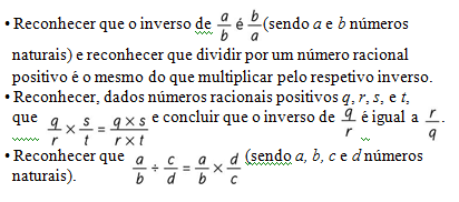 Inversos dos números racionais positivos. Aproximações e arredondamentos de números racionais.