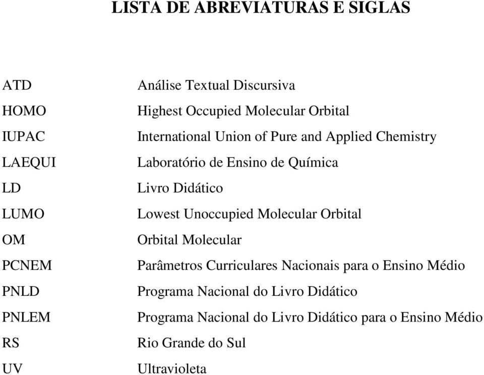 Livro Didático Lowest Unoccupied Molecular Orbital Orbital Molecular Parâmetros Curriculares Nacionais para o Ensino