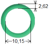 O RINGS HNBR A/C RG1001.25 contém 25 unids REFERENCIA TAMANHO RG1001.05 ou 25 O'ring 4,55 X 1,30 RG1002.05 ou 25 O'ring 8,80 X 1,50 RG1003.05 ou 25 O'ring 12,10 X 1,50 RG1004.