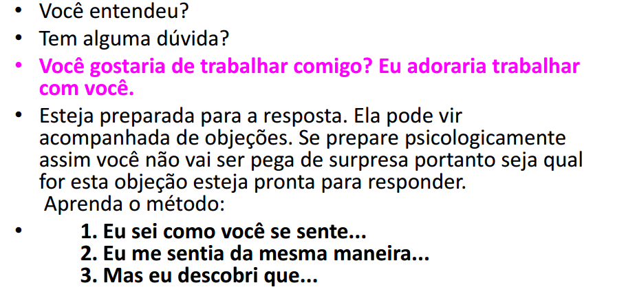 Terminou a explicação?