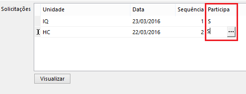 14/44 O botão Visualizar mostrará um relatório com o detalhe da solicitação selecionada.