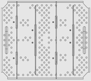 71442185 Painel de provas Tam 7-8 Anthem 24,0 x 19,89 provas Anthem para 71442183 Bandeja de preparação fêmur e provas Tam 1-6 instrumentais de preparação do fêmur e provas para