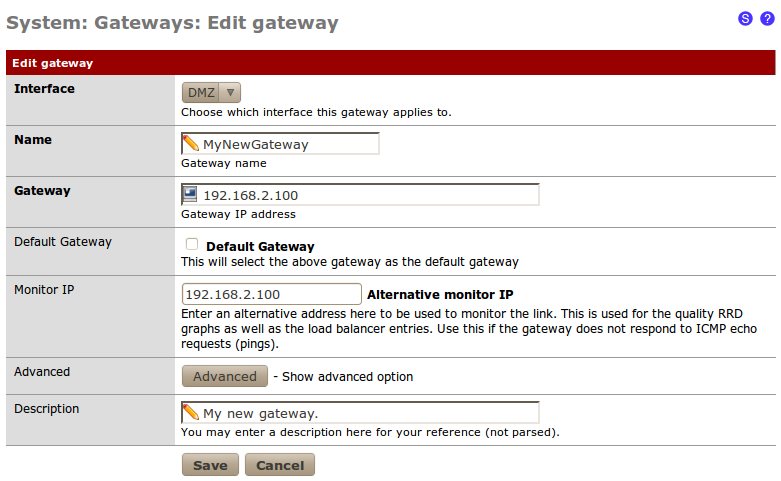 mais de uma conexão de internet ou tira proveito de algumas funcionalidades avançadas (por exemplo, rotas estáticas) terá que definir um gateway personalizado. Como fazê-lo... 1.