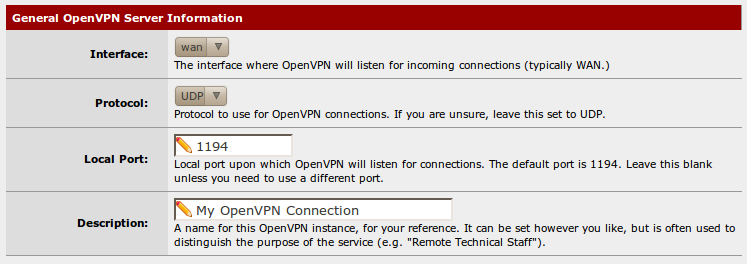 19. Em Description você coloca a descrição que você possa reconhecer futuramente, no exemplo nos usamos My OpenVPN Connection. 20.
