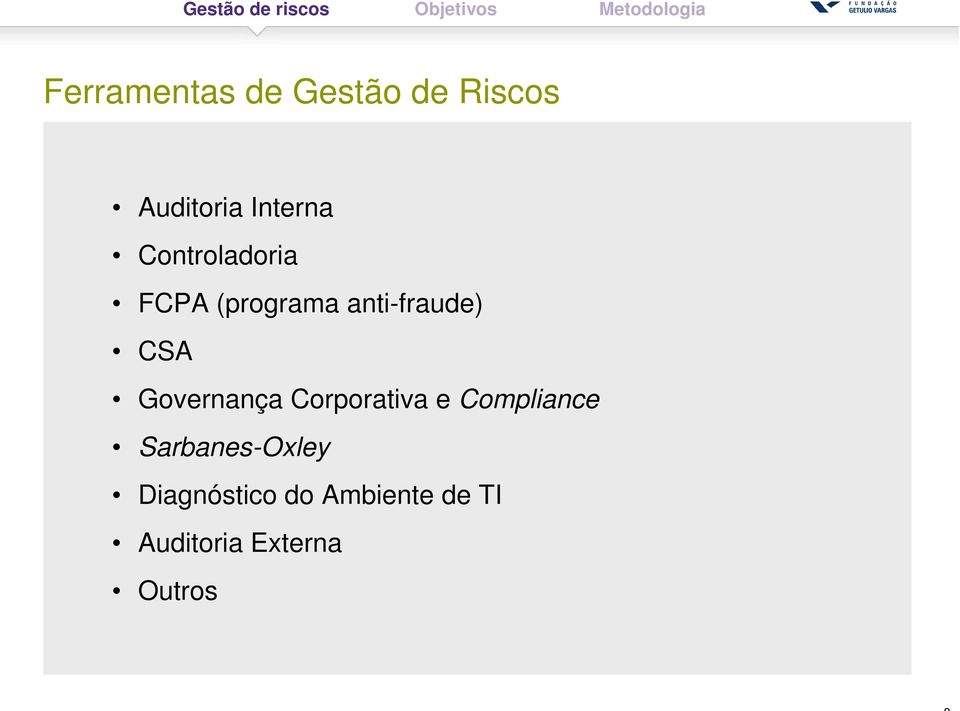 Governança Corporativa e Compliance Sarbanes-Oxley