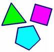 Polígonos regulares Um polígono diz-se regular se tem todos os seus lados com o mesmo comprimento e