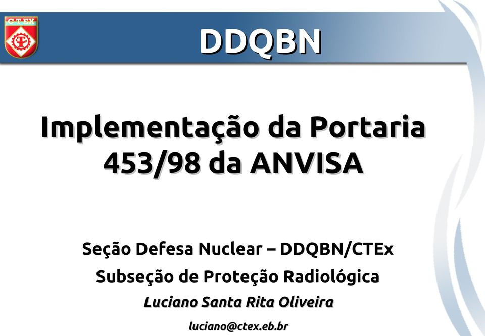 DDQBN/CTEx Subseção de Proteção