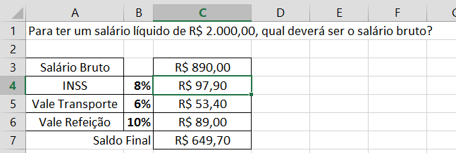 76. Atingir Meta O comando ATINGIR META (método para encontrar um valor específico para uma célula ajustando o valor de outra célula) faz parte do conjunto de comandos chamado de ferramentas de