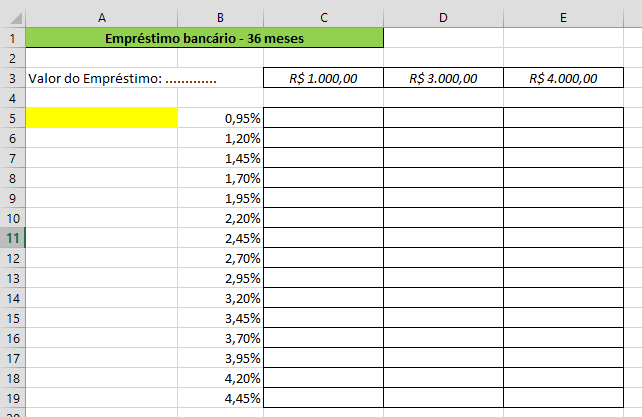 Em destaque a barra de fórmulas. Ela foi inserida pelo Excel no formato de MATRIZ (lembra-se do modo? Ele ocorre quando em uma fórmula digitamos CTRL + SHIFT + ENTER para inseri-la).