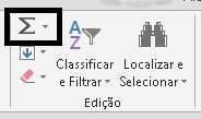 2. Função Soma Sintaxe: =SOMA(...) A função exige uma célula ou um intervalo de células para somar.