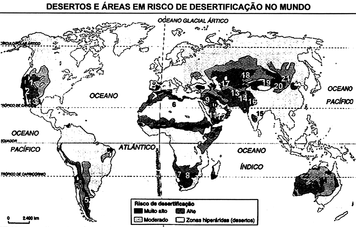 07. (UESB 2007) Fontes: Manual global de ecologia. São Paulo, Augustus, 1993. p. 78; e Os caminhos da Terra. São Paulo, Azul, ano 4, n. 3, set. 1996. p. 42 e 43.