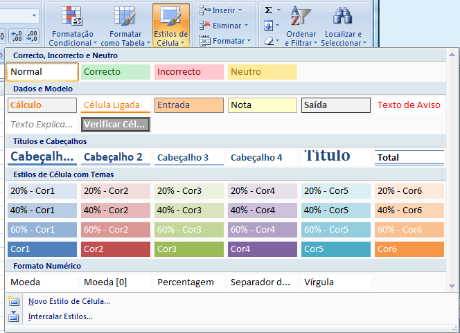 Formatação