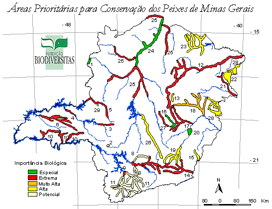 preservação de boa parte das espécies nas