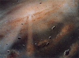 Teoria nebular moderna Enquanto a nebulosa colapsa, instabilidades no colapso,