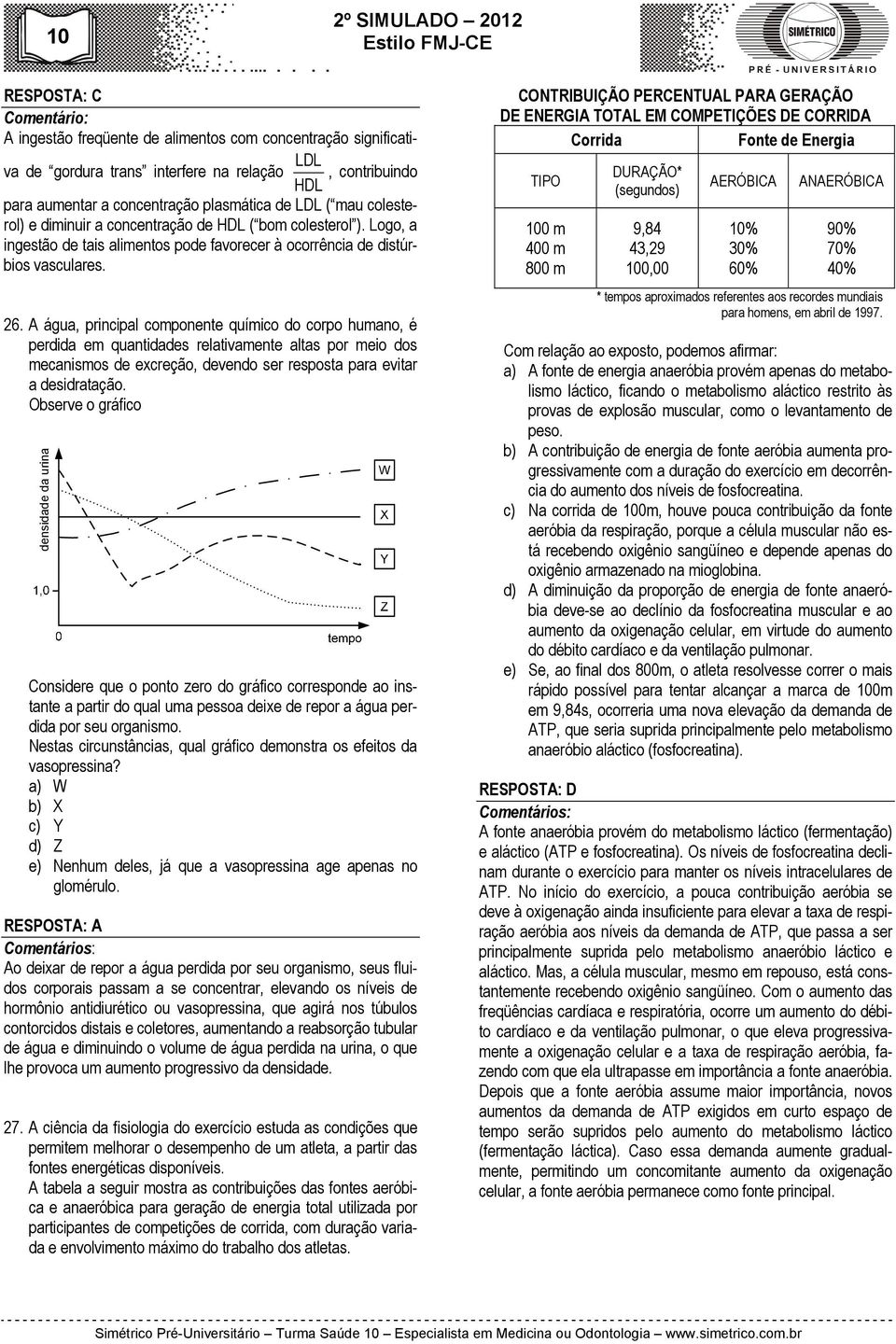 A água, principal componente químico do corpo humano, é perdida em quantidades relativamente altas por meio dos mecanismos de excreção, devendo ser resposta para evitar a desidratação.