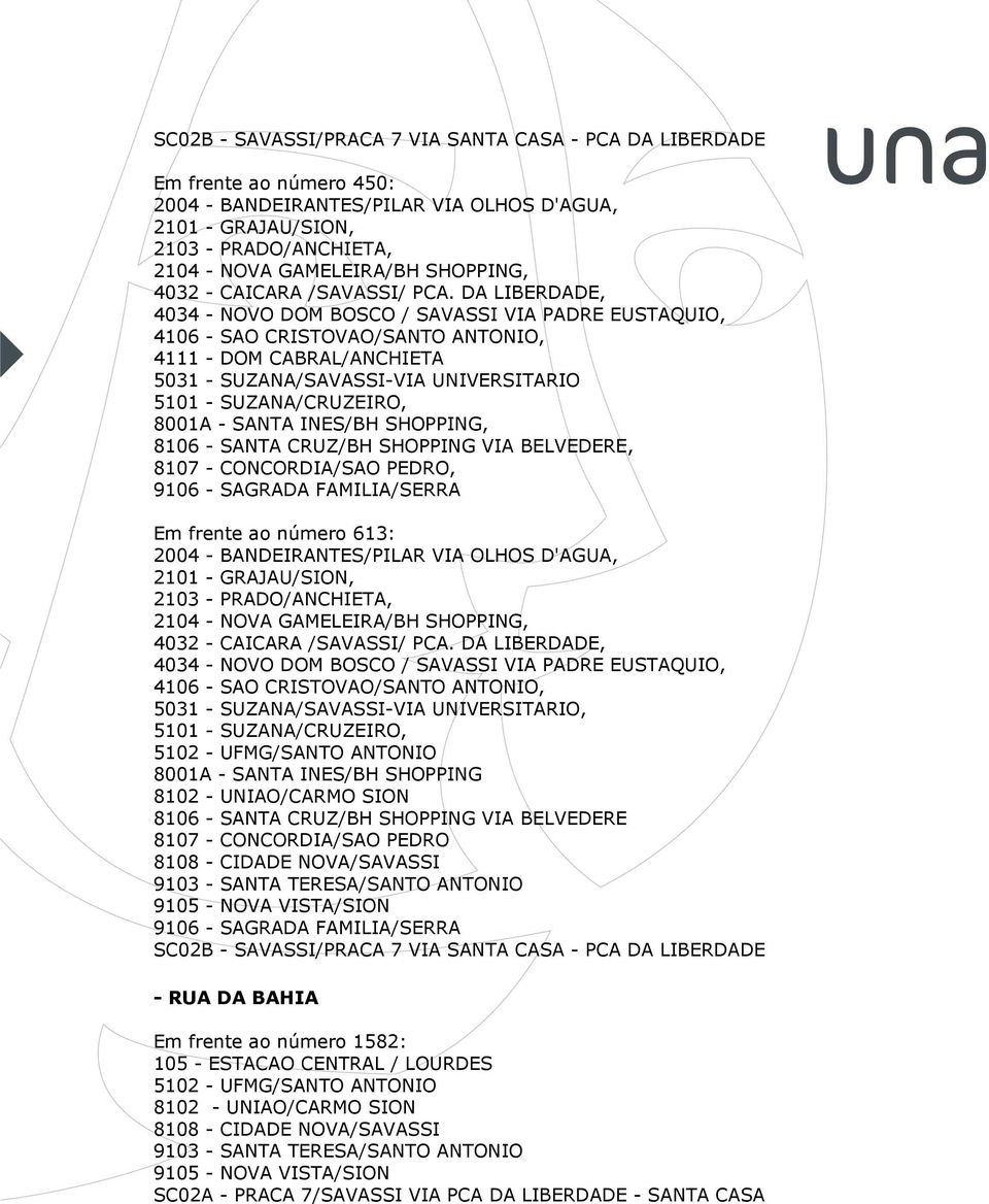 número 1582: 105 - ESTACAO CENTRAL / LOURDES