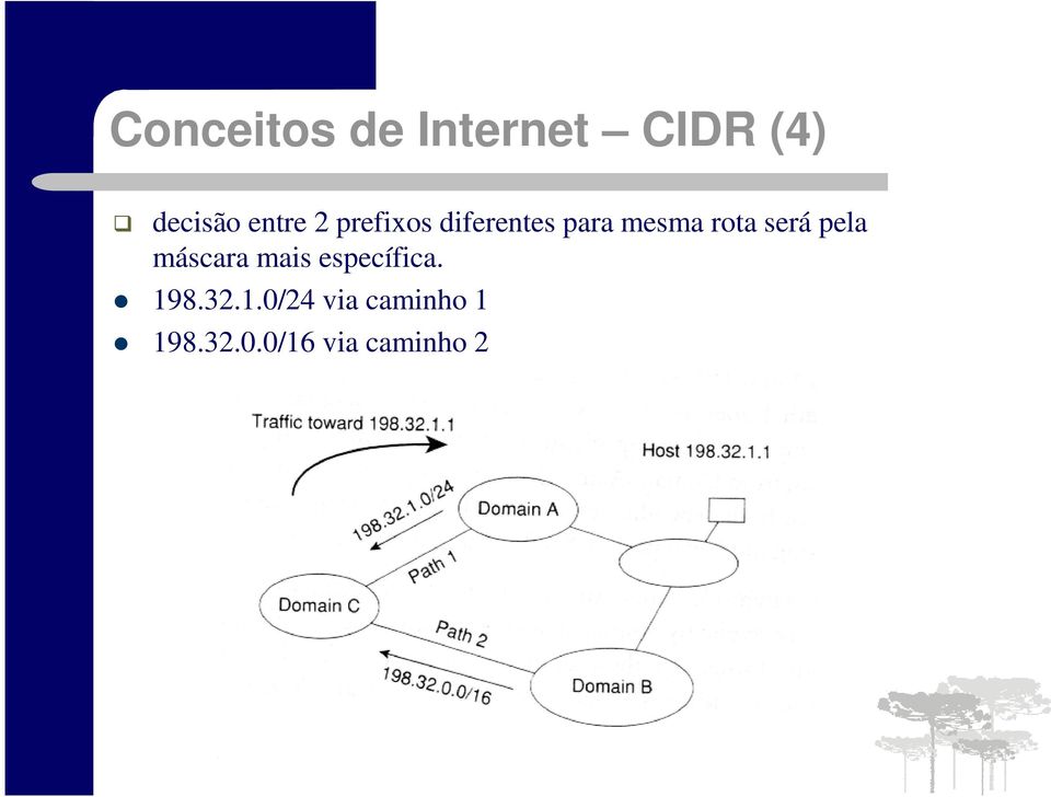 será pela máscara mais específica. 19