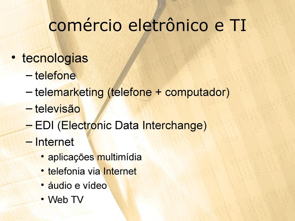 EDI (Electronic Data Interchange) Internet