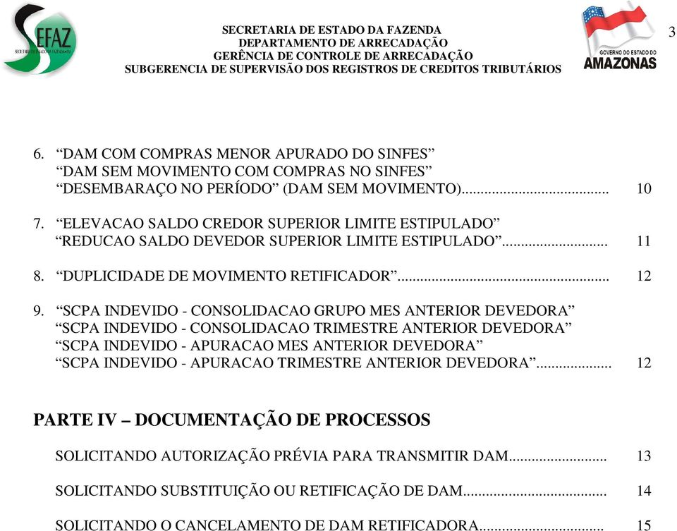 SCPA INDEVIDO - CONSOLIDACAO GRUPO MES ANTERIOR DEVEDORA SCPA INDEVIDO - CONSOLIDACAO TRIMESTRE ANTERIOR DEVEDORA SCPA INDEVIDO - APURACAO MES ANTERIOR DEVEDORA SCPA INDEVIDO -