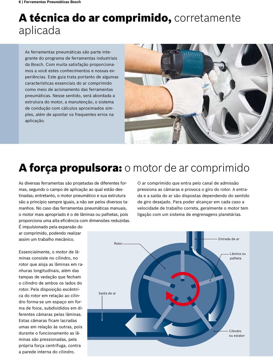 Este guia trata portanto de algumas características essenciais do ar comprimido como meio de acionamento das ferramentas pneumáticas.