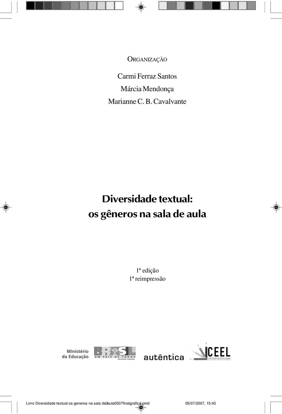 aula 1ª edição 1ª reimpressão Livro Diversidade textual os