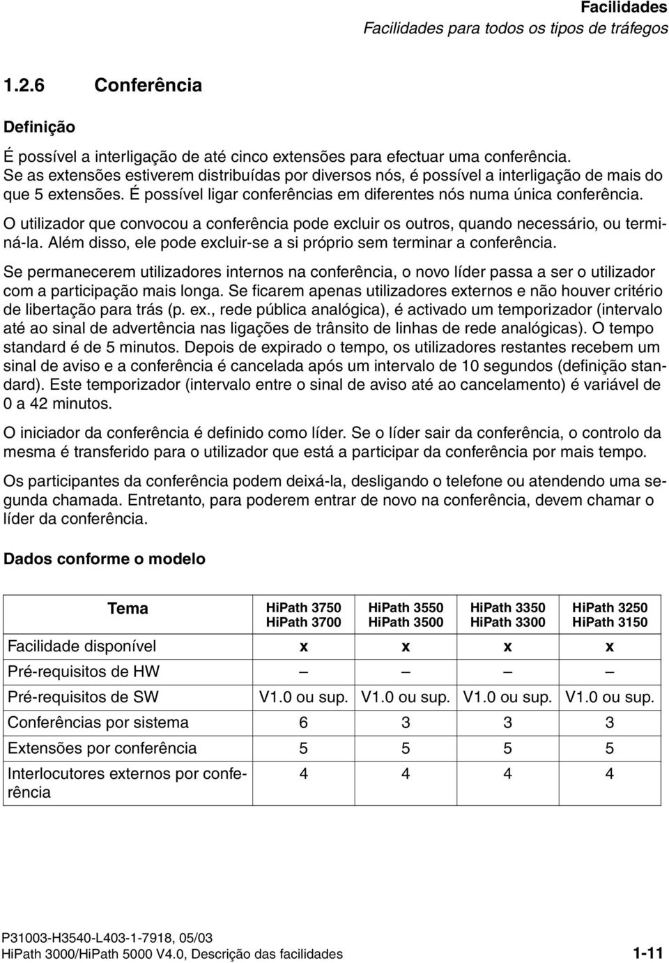 O utilizador que convocou a conferência pode excluir os outros, quando necessário, ou terminá-la. Além disso, ele pode excluir-se a si próprio sem terminar a conferência.