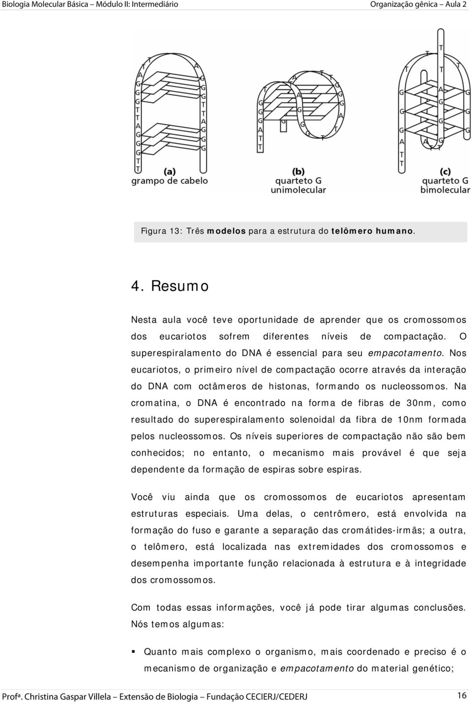 Na cromatina, o DNA é encontrado na forma de fibras de 30nm, como resultado do superespiralamento solenoidal da fibra de 10nm formada pelos nucleossomos.