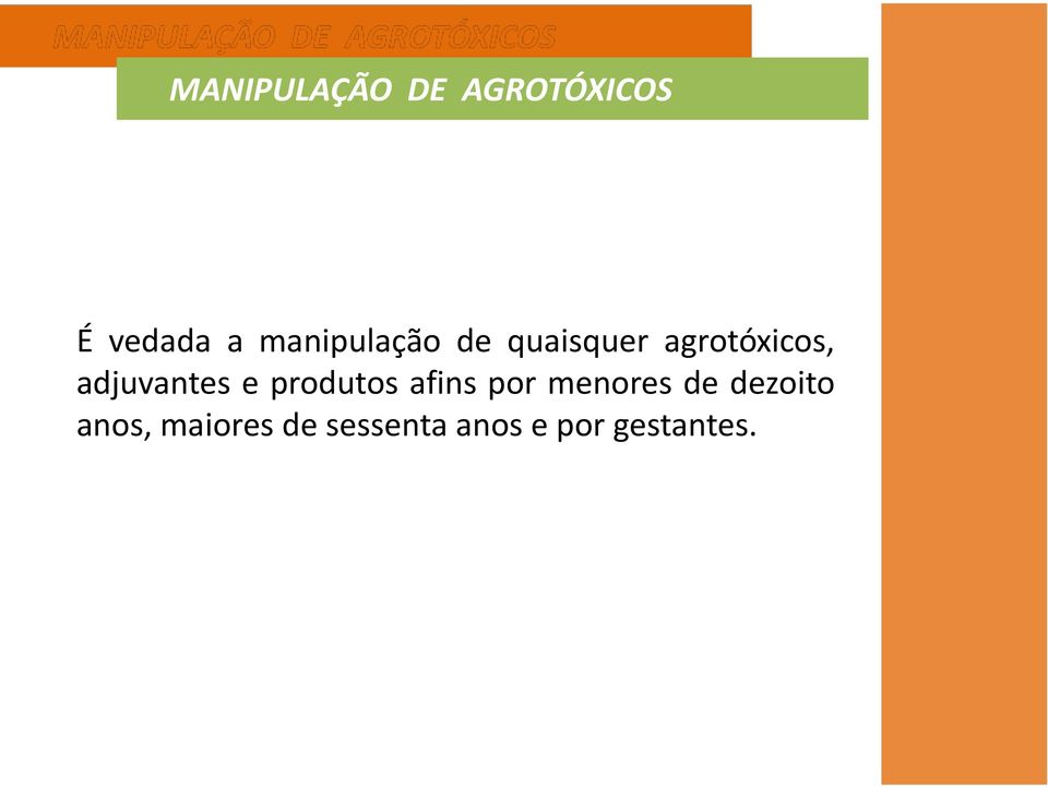 adjuvantes e produtos afins por menores de