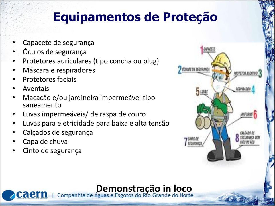 jardineira impermeável tipo saneamento Luvas impermeáveis/ de raspa de couro Luvas para