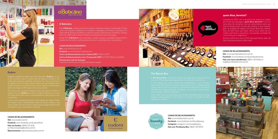 É a maior rede de franquias do Brasil e a maior do mundo em perfumaria e cosméticos. Concluiu 2013 com 3.690 lojas no Brasil. Também tem presença em outros seis países.