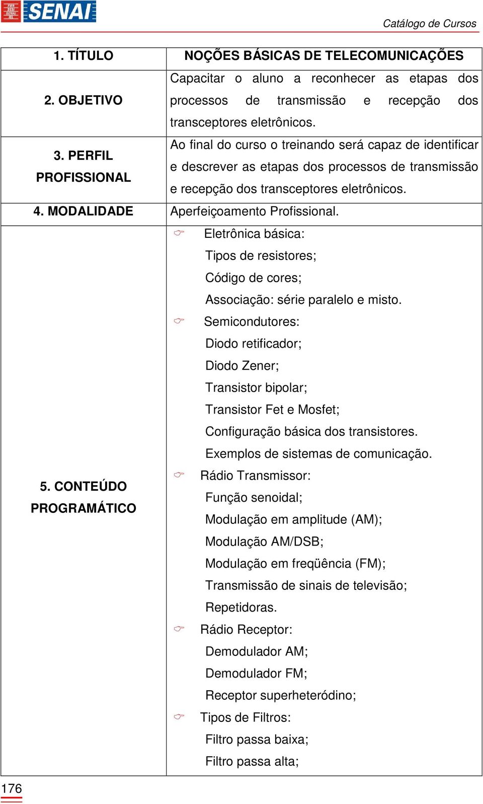 MODALIDADE Aperfeiçoamento Profissional. Eletrônica básica: Tipos de resistores; Código de cores; Associação: série paralelo e misto.