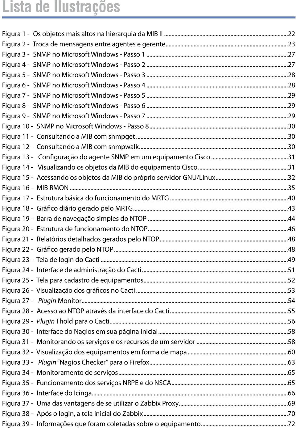 ..28 Figura 7 - SNMP no Microsoft Windows - Passo 5...29 Figura 8 - SNMP no Microsoft Windows - Passo 6...29 Figura 9 - SNMP no Microsoft Windows - Passo 7.