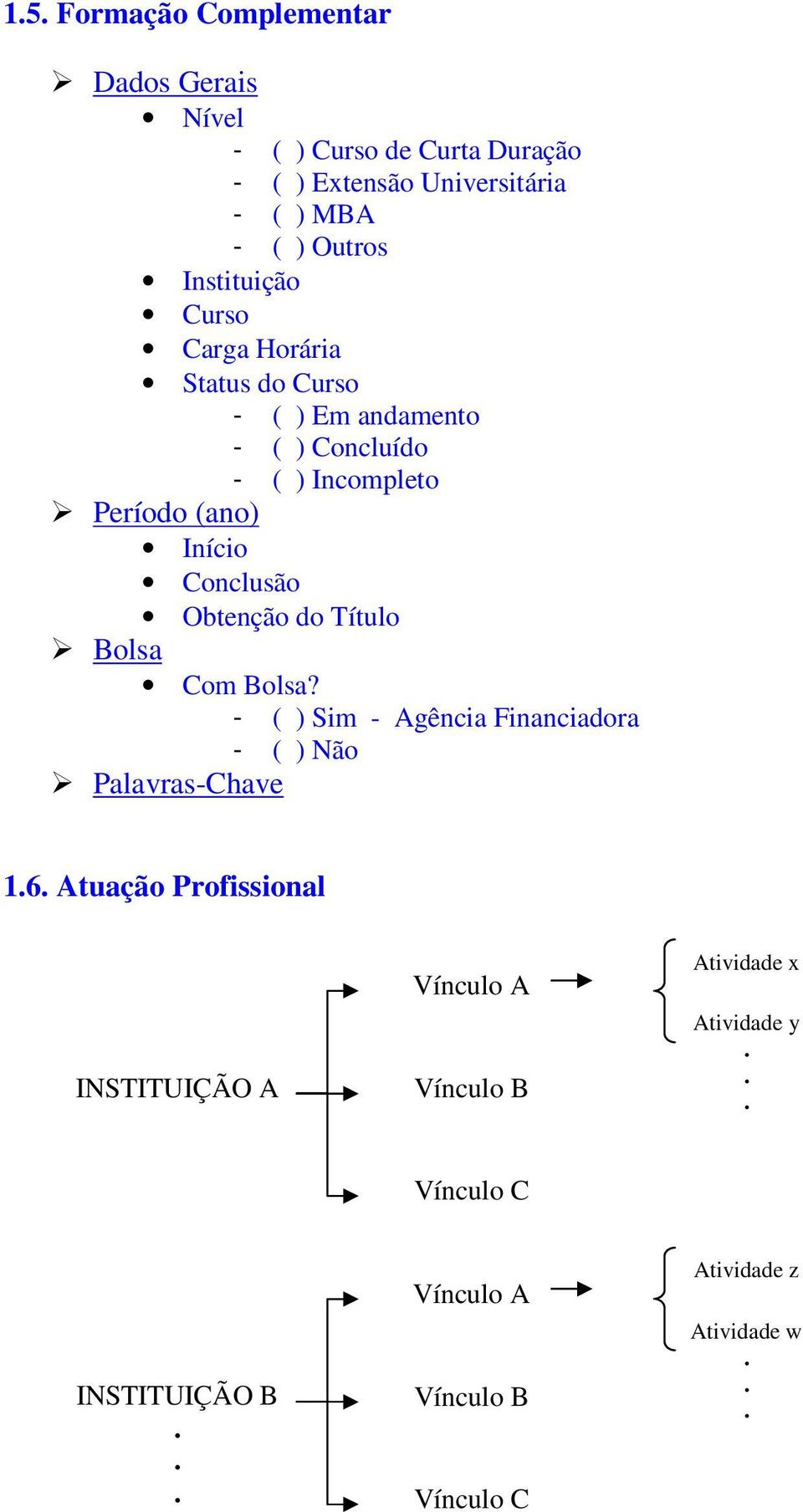 Obtenção do Título Bolsa Com Bolsa? - ( ) Sim - Agência Financiadora - ( ) Não 1.6.