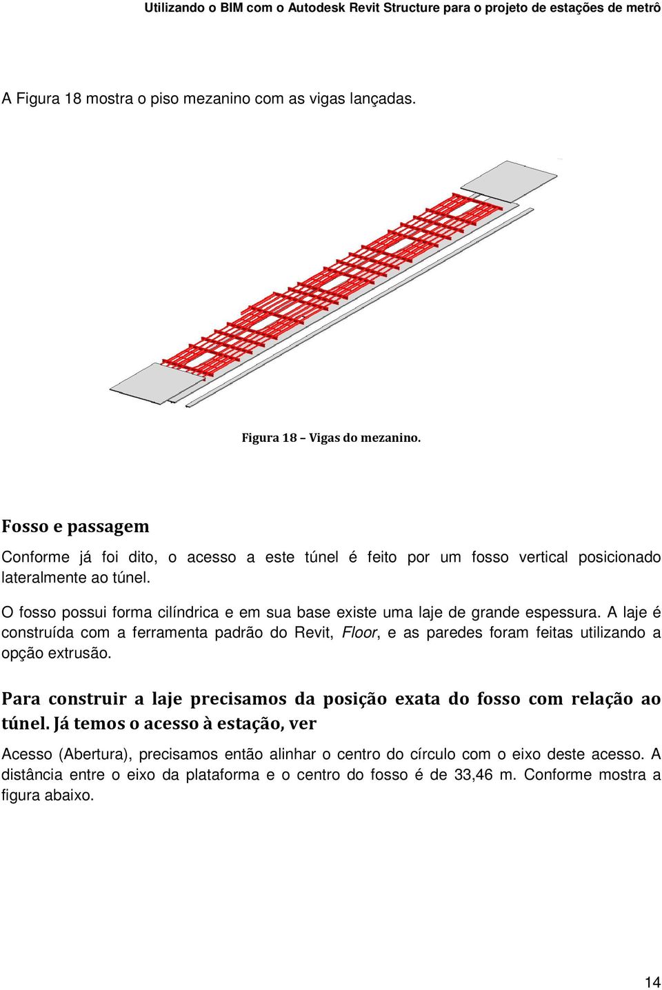 O fosso possui forma cilíndrica e em sua base existe uma laje de grande espessura.