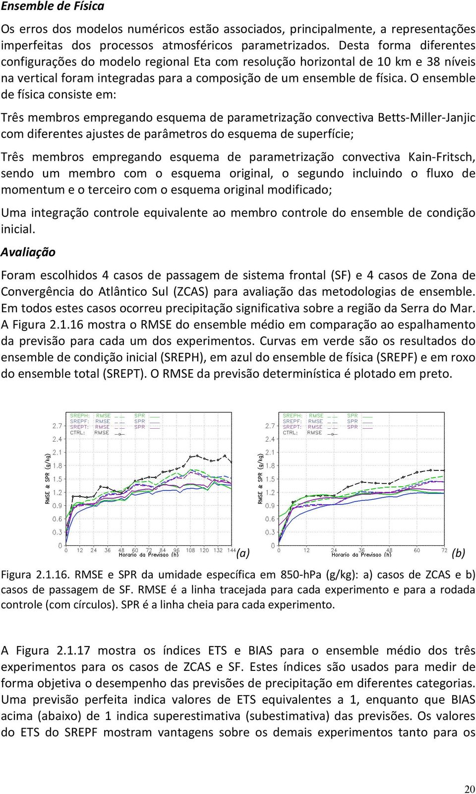 O ensemble de física consiste em: Três membros empregando esquema de parametrização convectiva Betts-Miller-Janjic com diferentes ajustes de parâmetros do esquema de superfície; Três membros