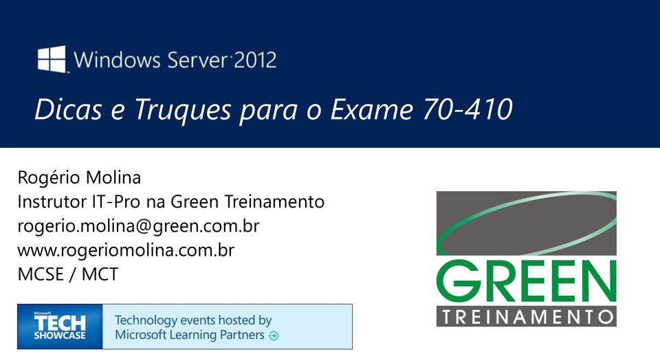 Green Treinamento rogerio.