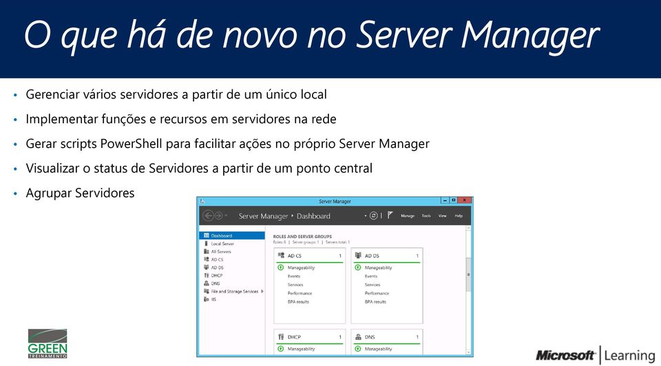 Gerar scripts PowerShell para facilitar ações no próprio Server Manager