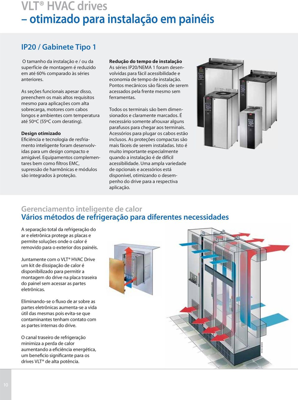 Design otimizado Eficiência e tecnologia de resfriamento inteligente foram desenvolvidas para um design compacto e amigável.