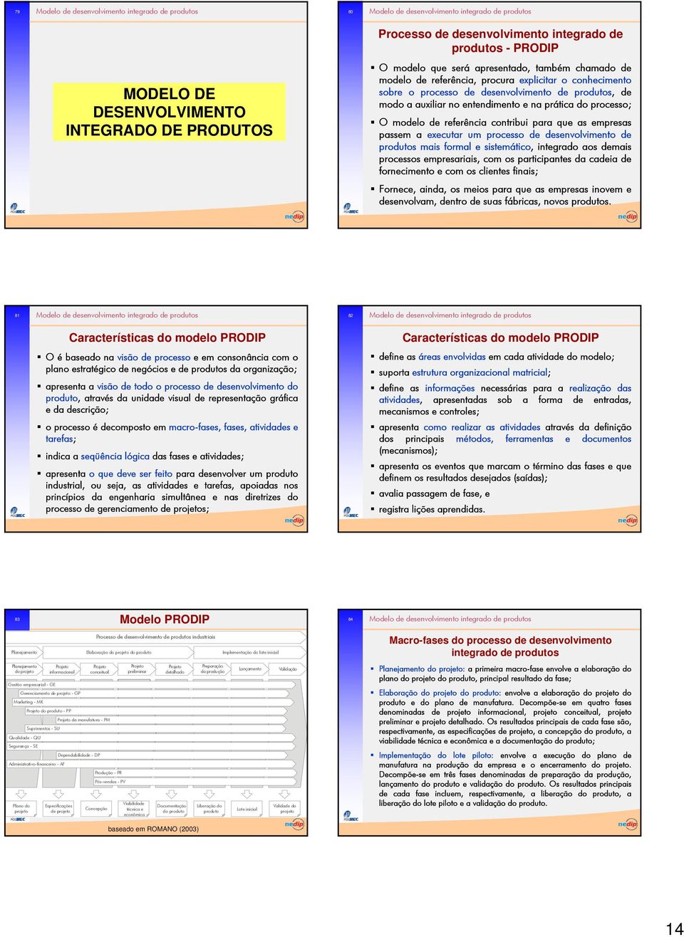 executar um processo de desenvolvimento de produtos mais formal e sistemático, integrado aos demais processos empresariais, com os participantes da cadeia de fornecimento e com os clientes finais;