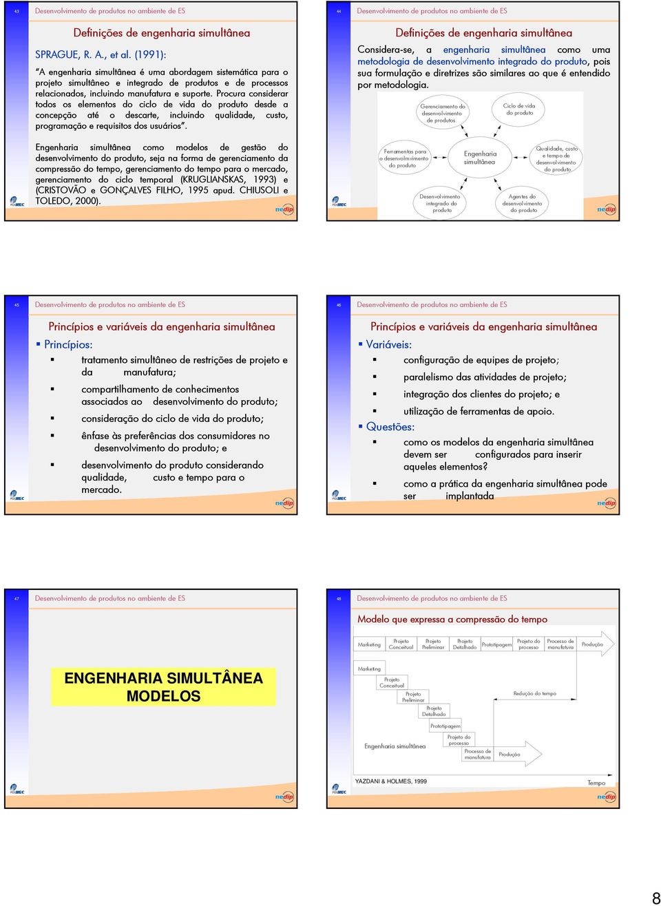 Procura considerar todos os elementos do ciclo de vida do produto desde a concepção até o descarte, incluindo qualidade, custo, programação e requisitos dos usuários.