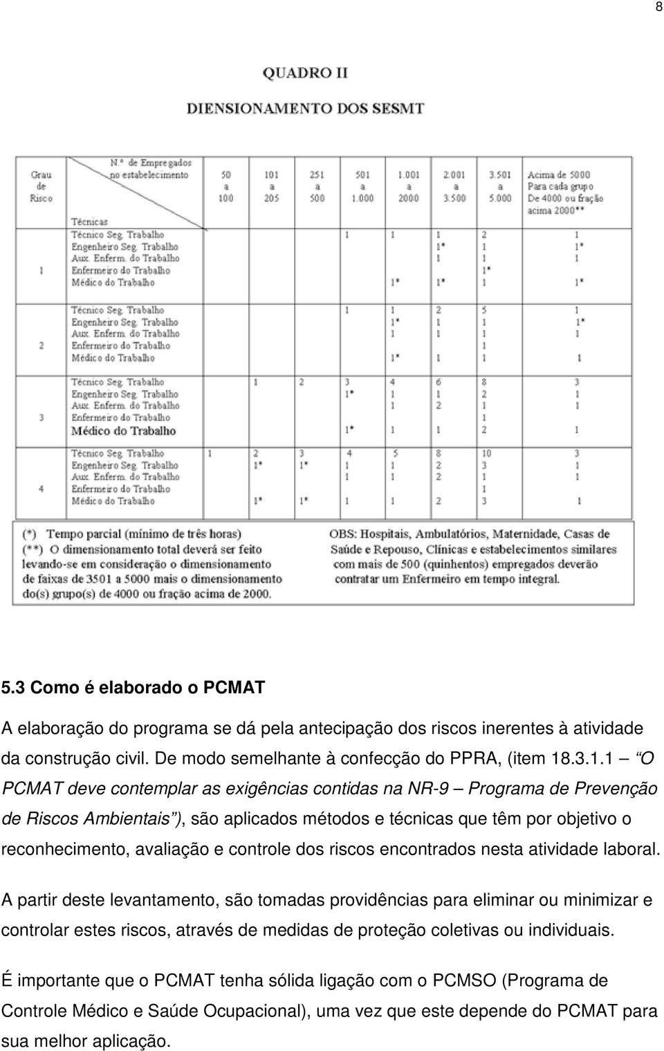 e controle dos riscos encontrados nesta atividade laboral.