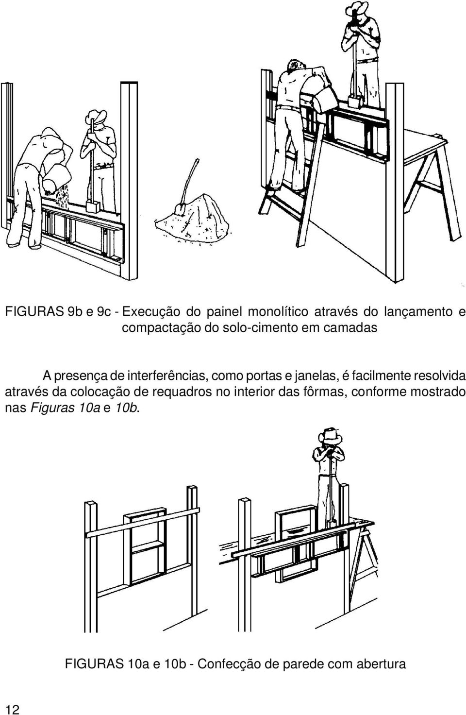 facilmente resolvida através da colocação de requadros no interior das fôrmas,