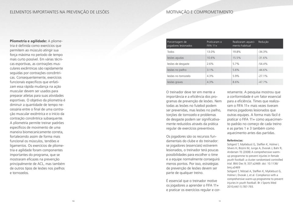 Consequentemente, exercícios funcionais específicos que enfatizam essa rápida mudança na ação muscular devem ser usados para preparar atletas para suas atividades esportivas.