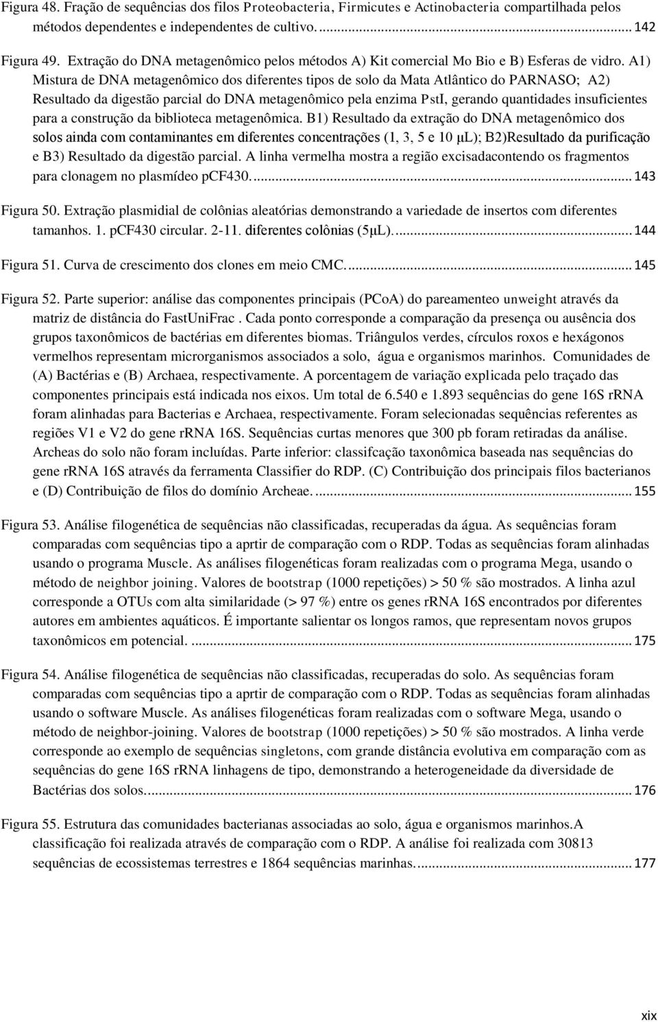 A1) Mistura de DNA metagenômico dos diferentes tipos de solo da Mata Atlântico do PARNASO; A2) Resultado da digestão parcial do DNA metagenômico pela enzima PstI, gerando quantidades insuficientes